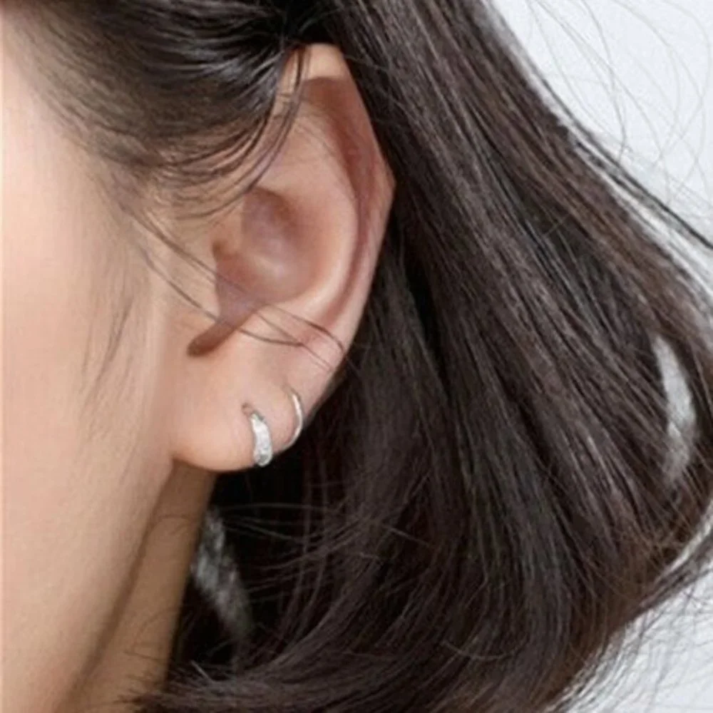 New 925 Silver Wrap Stud Earrings
